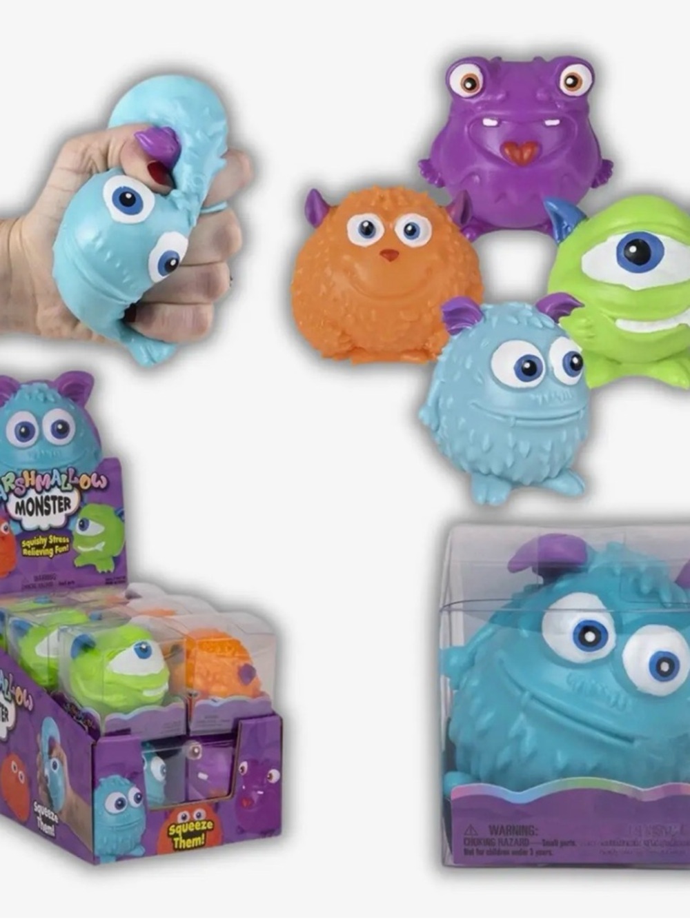 Plush Squeezable Toy - Blue